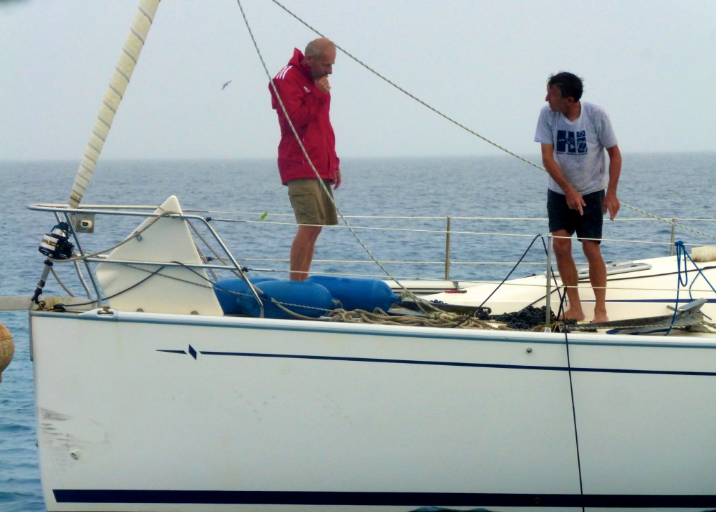 The Captain and Thomas Anchoring Anke-Sophie