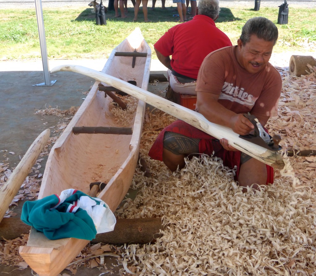 Carving An Outrigger Canoe