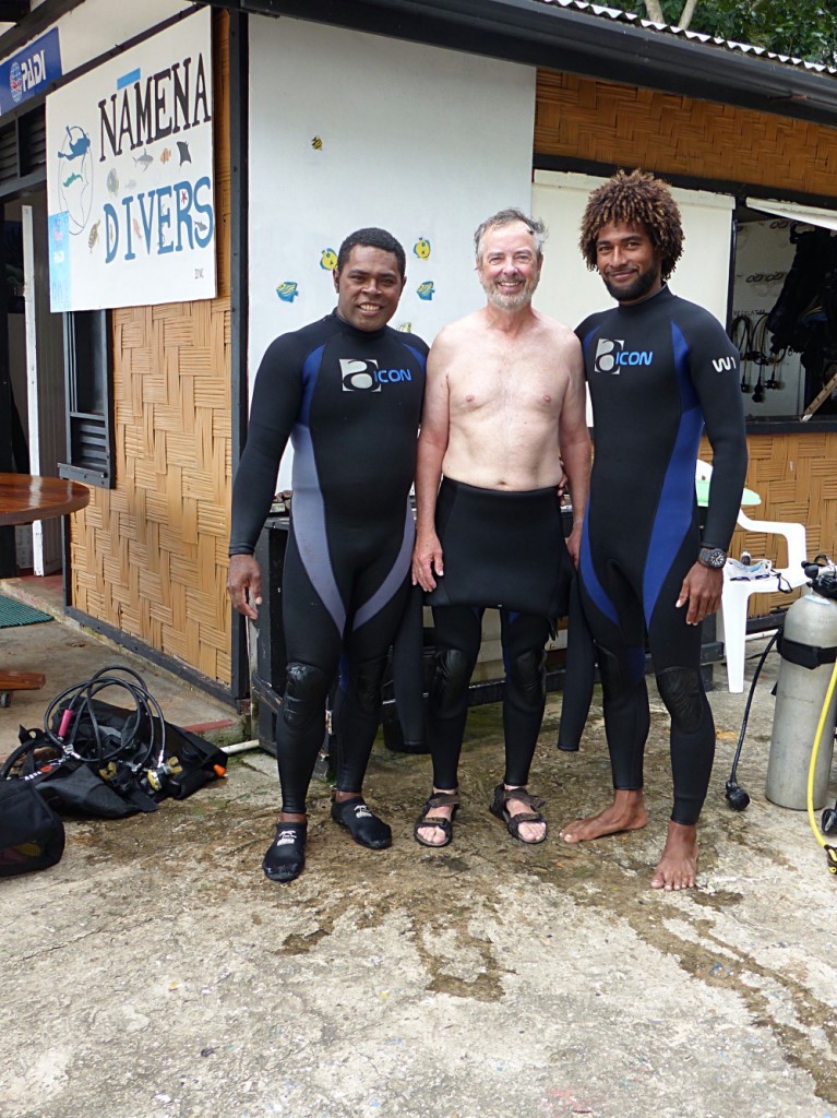 Steve With Very Handsome Dive Masters Sio and Rodney