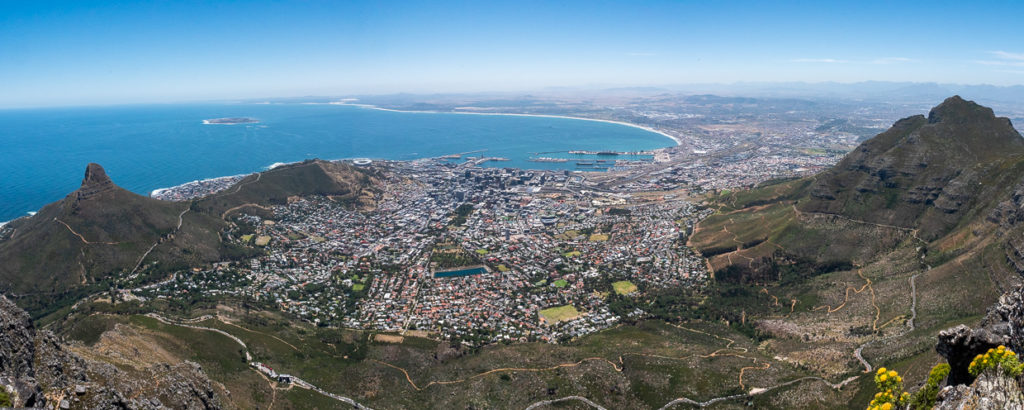 Panoramic View of Cape Town From Table Mountain