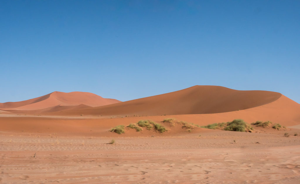 Hearth-shape sand dune at Sossuvlei
