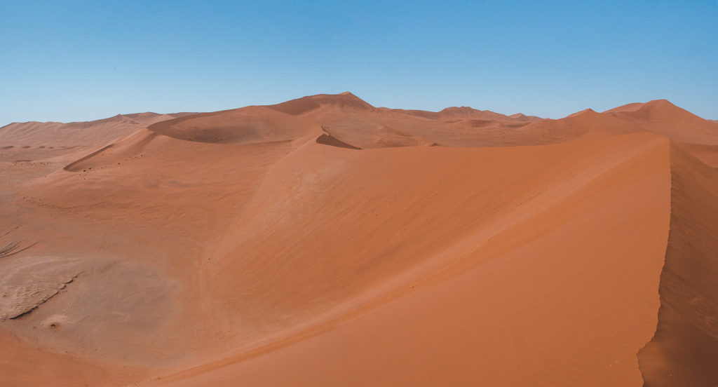 Close Up Of Big Mama Sand Dune During Ascent in Sossuvlei