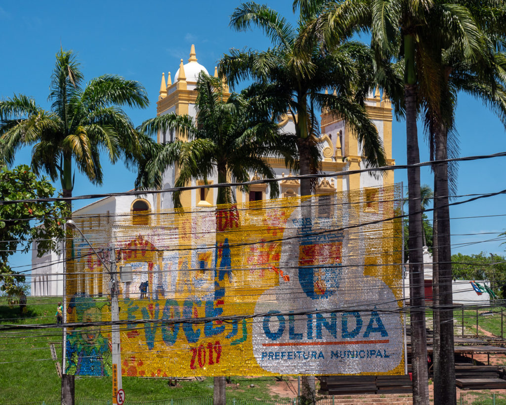 Igreja do Carmo (Carmo Church) Behind Olinda Tourist Sign