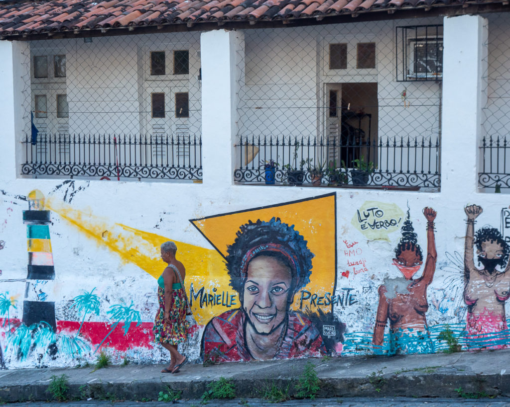 Woman Walking By Marielle (Franco) Presente Street Art Olinda