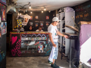 Having Street Art T-Shirt Made @Chota13's shop. Bill Clinton Visited Here