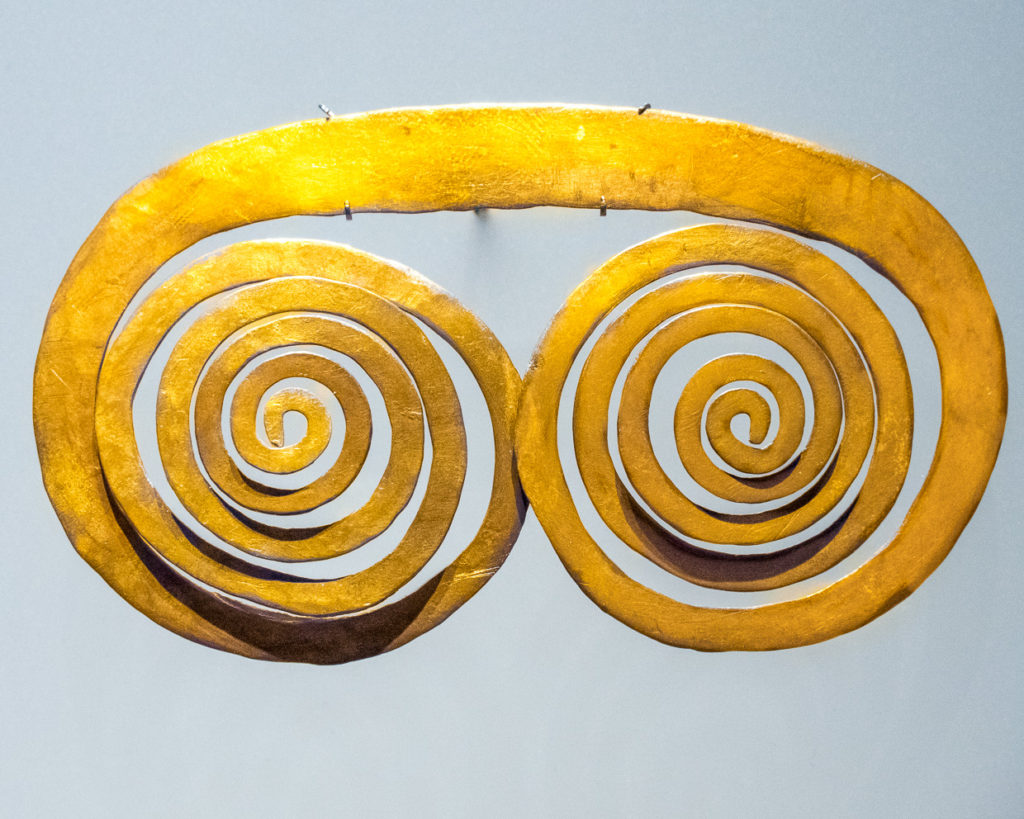 Golden Amulet Representing Time Colombia  