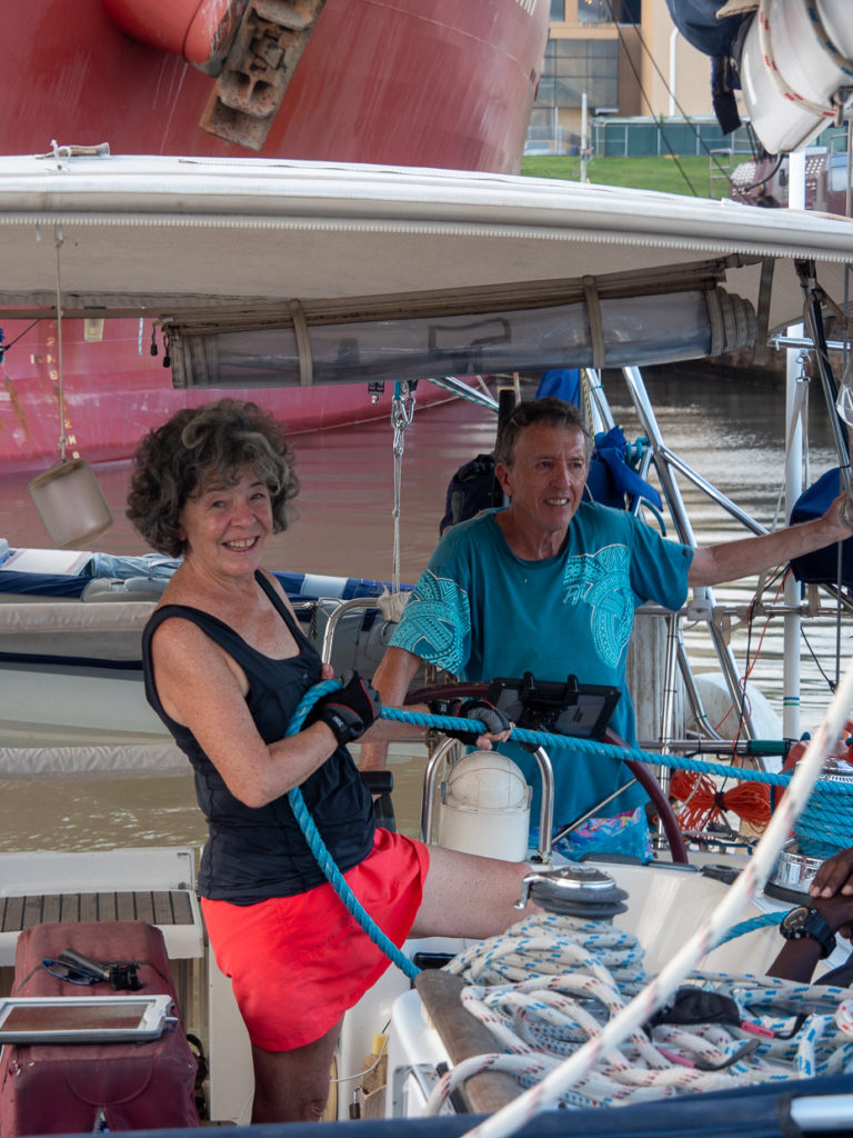 Circumnavigating Sailor Lisa Dorenfest Line Handler In The Pamana Canal