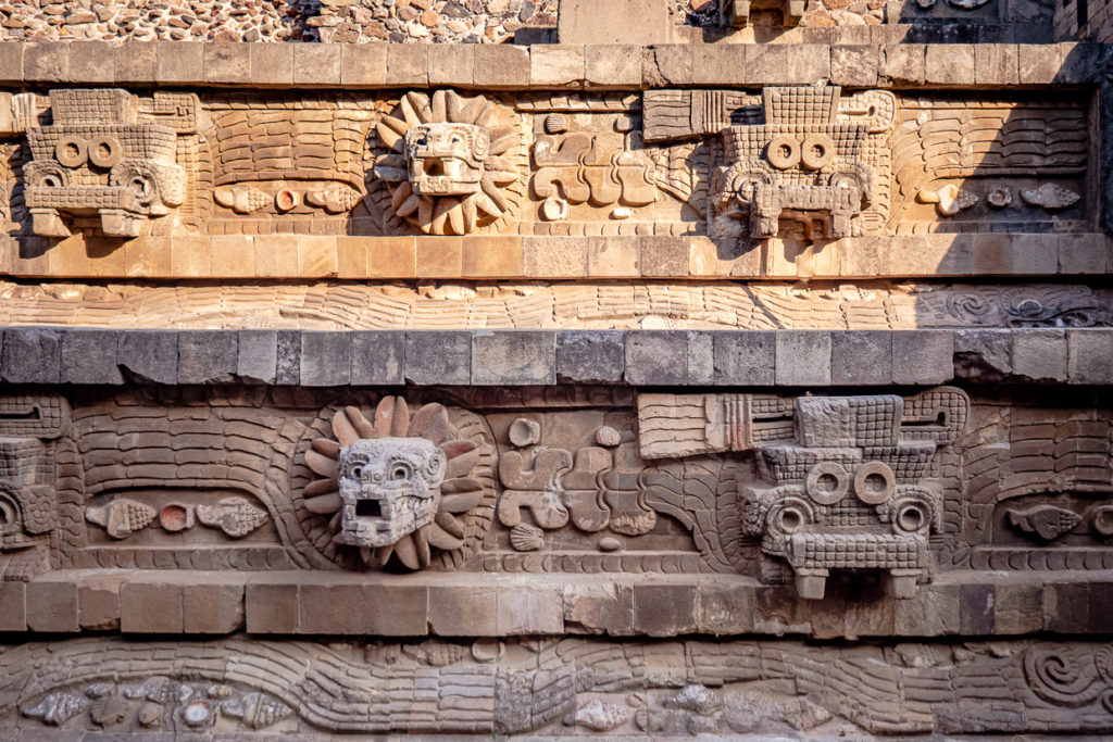 Feathered Serpent Pyramid detail